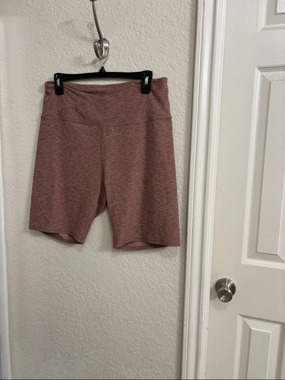 Maurices Heathered Dusty Rose Bike Shorts